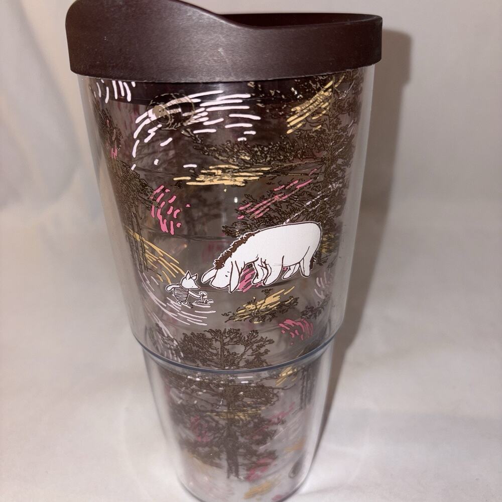 Tervis Disney-Winnie The Pooh Tumbler Forest Sketch Eeyore & Piglet 24 oz EUC